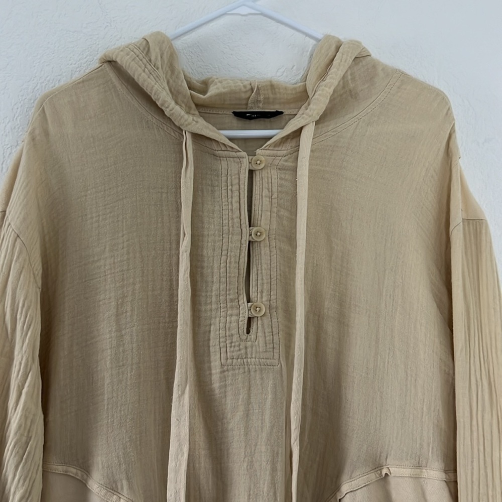 Urban Outfitters Out from Under Cotton Gauze Sahara Pullover Hoodie Size Medium - Picture 15 of 15